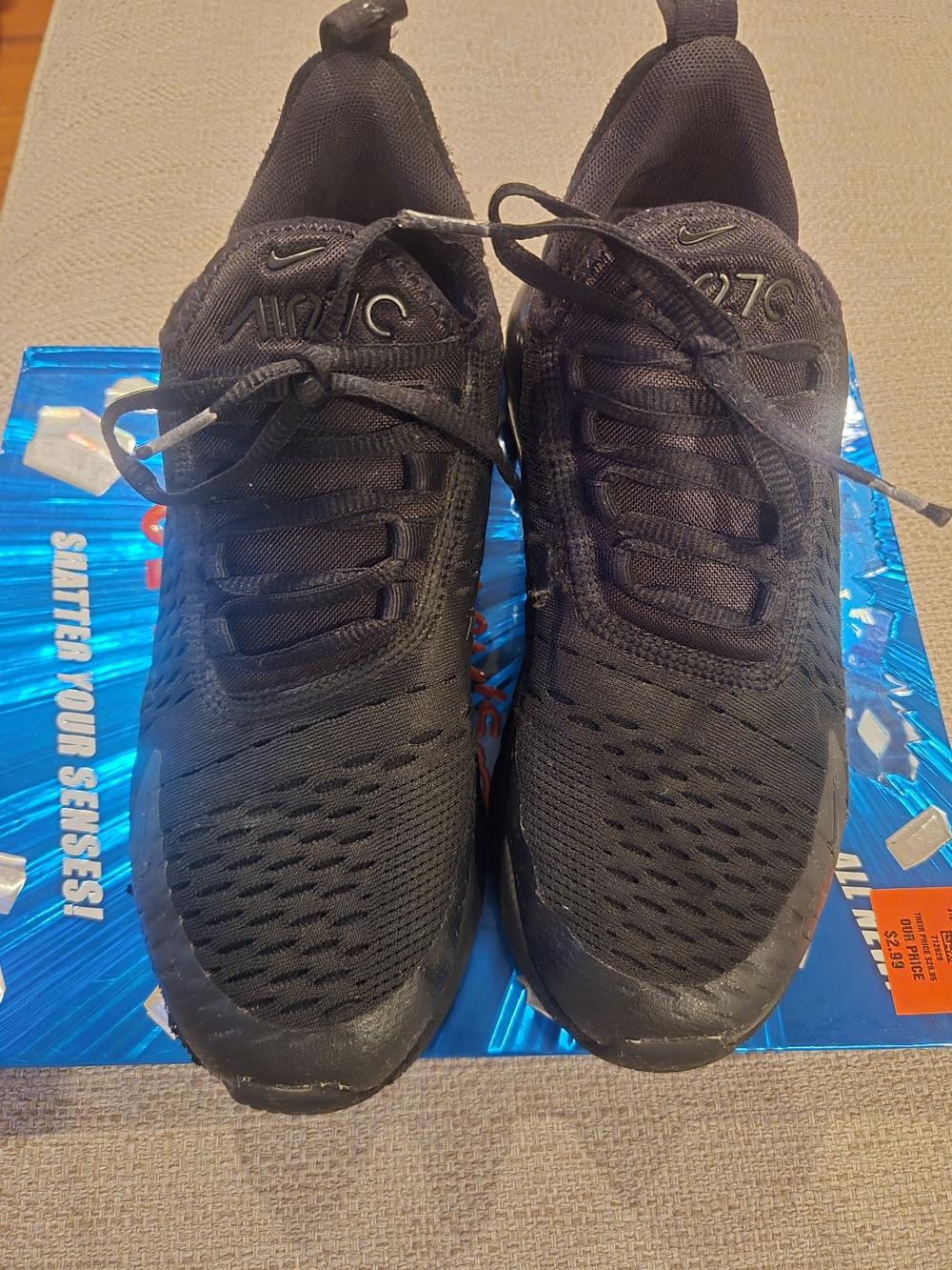 Nike 270's Kids Black Low-Top Mesh Sneakers - Picture 5 of 5